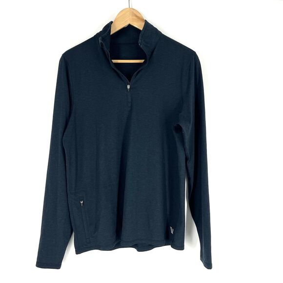 Vuori Ease Performance Half Zip 2.0 Shirt Size Small Mens Navy Performance - Picture 1 of 7